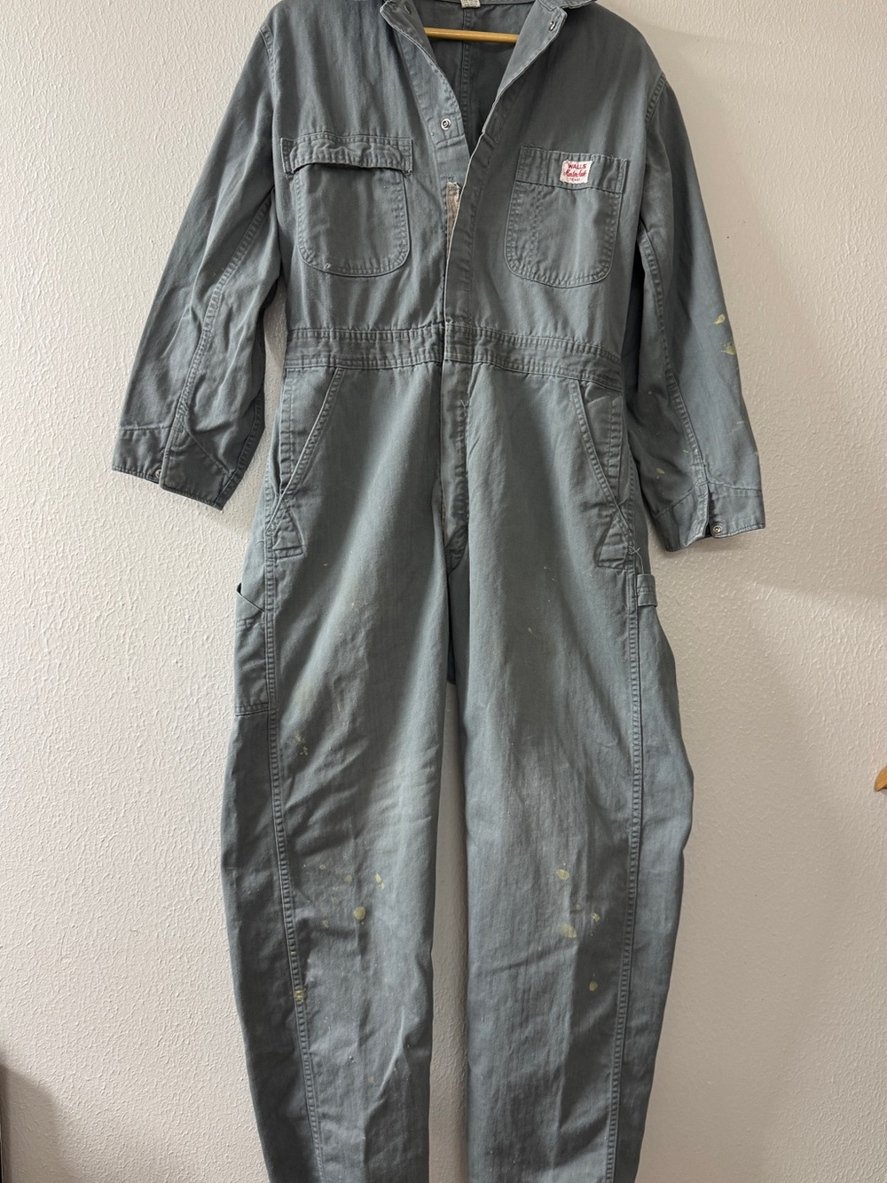 VINTAGE Walls Master Made Grey Workwear Coveralls Size 42R